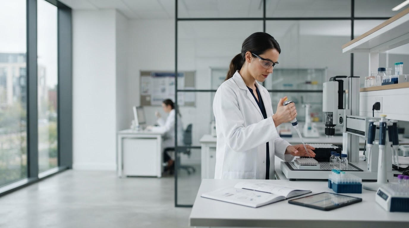 Valtrivax data analysis platform visualised through architectural line patterns